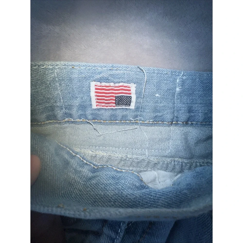 True Religion Billy Super T Baggy Grunge Y2k Denim Blue‎ Jeans 38x33 Made In USA